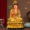 Bunte Guanyin-Statue: Harz Bodhisattva Wohnornament