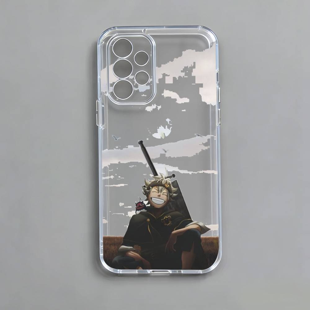 Anime Cool A-Asta  Phone Case For Samsung S25,S24,S21,S22,S23,S30,Ultra,S20,Plus,Fe,Note,10,9,5G Transparent Cover Samsung S25ULTRA