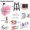 1:12 Toy Figure Model Realistic School Supplies Set Dollhouses Pretend Girls Gift Decorations Pretend Playset