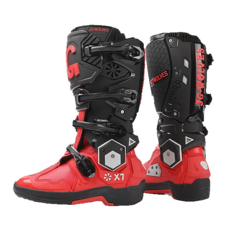 J-WOLVES Off-Road Motorcycle Boots Men Women Trail Enduro Riding Shoes Waterproof Anti-Slip Shock Absorption