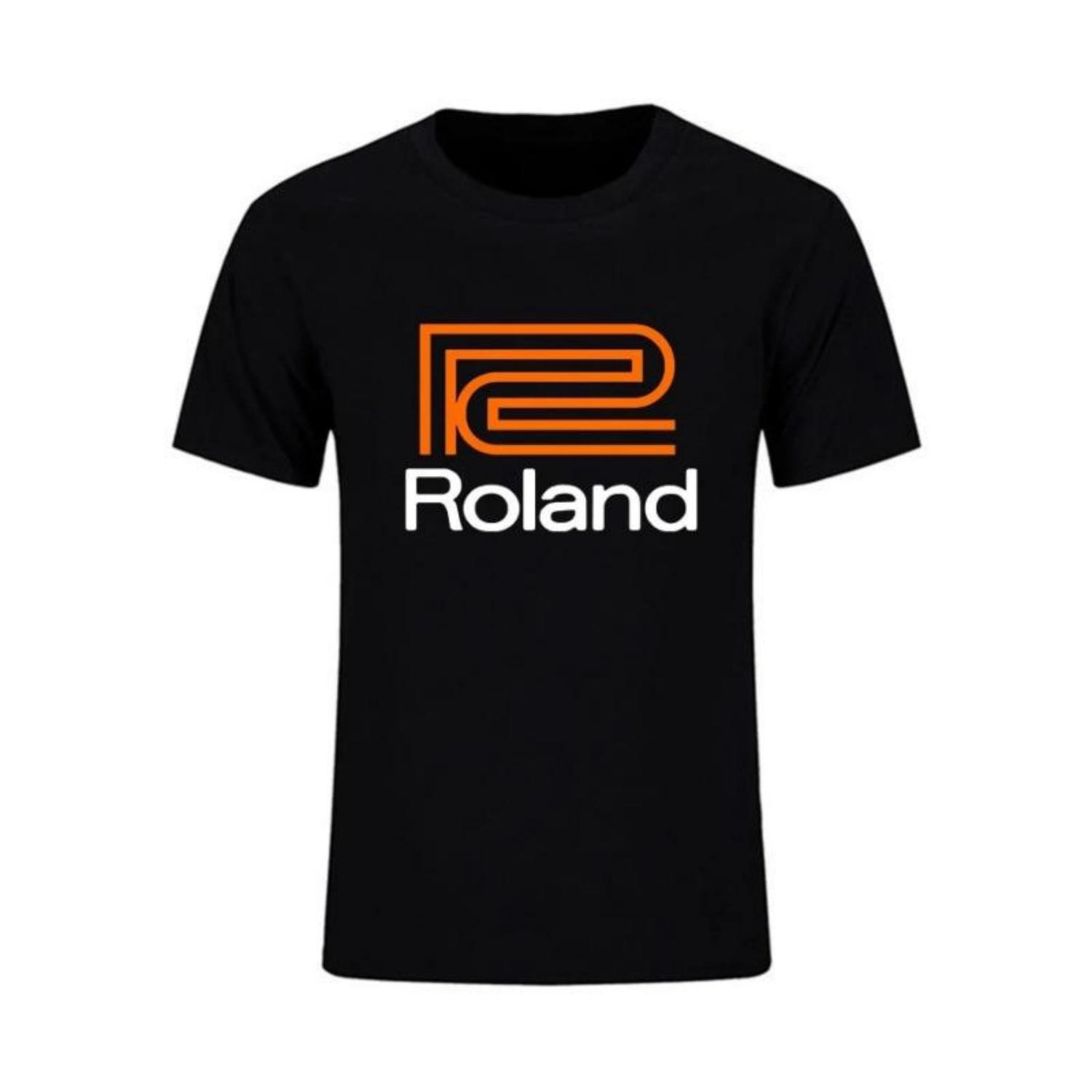 

Удивительная мужская футболка Повседневная Оверсайз Базовая Roland 1972 Осака, Япония Классическая футболка Мужские футболки Графическая Уличная одежда S-4XL S чёрный