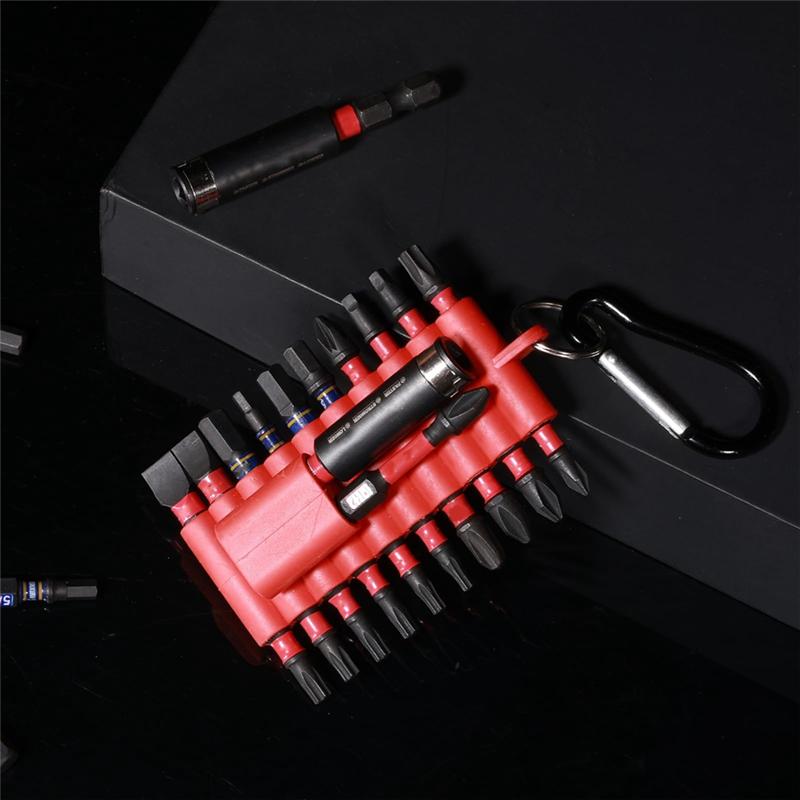 A84X-Portable Organizer Sleeve For 22Pcs Electric Hexagon Bit Set 1Pc Anti-Slip Bit Holder Tool Accessories