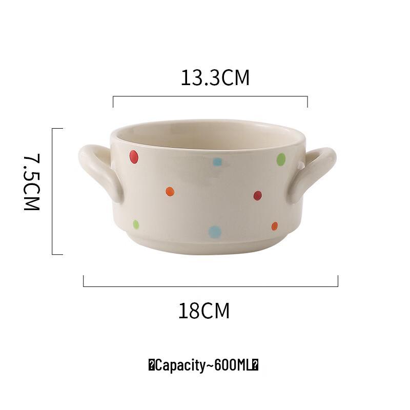 Керамический столовый набор Yipan в горошек