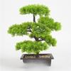 Artificial Pine Bonsai Tree With Pot For Office Decor And Indoor Greenery