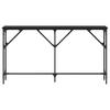 Console Table Black Oak Effect 140 X 23 X 75 Cm