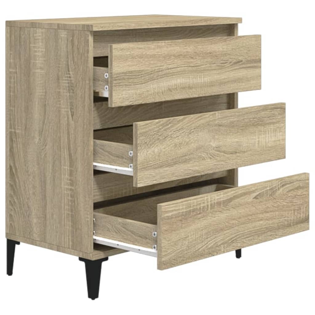 Vidaxl Chest of Drawers, Sonoma Oak, 60X35X70 Cm, Wood-Based Material