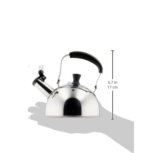 Pearl Metal Whistling Mini Kettle, 1.0L, Induction Compatible, Stainless Steel, Compact, HB-2202