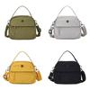 Nylon Handheld Bag With Zipper Closure For Daily Urban Use