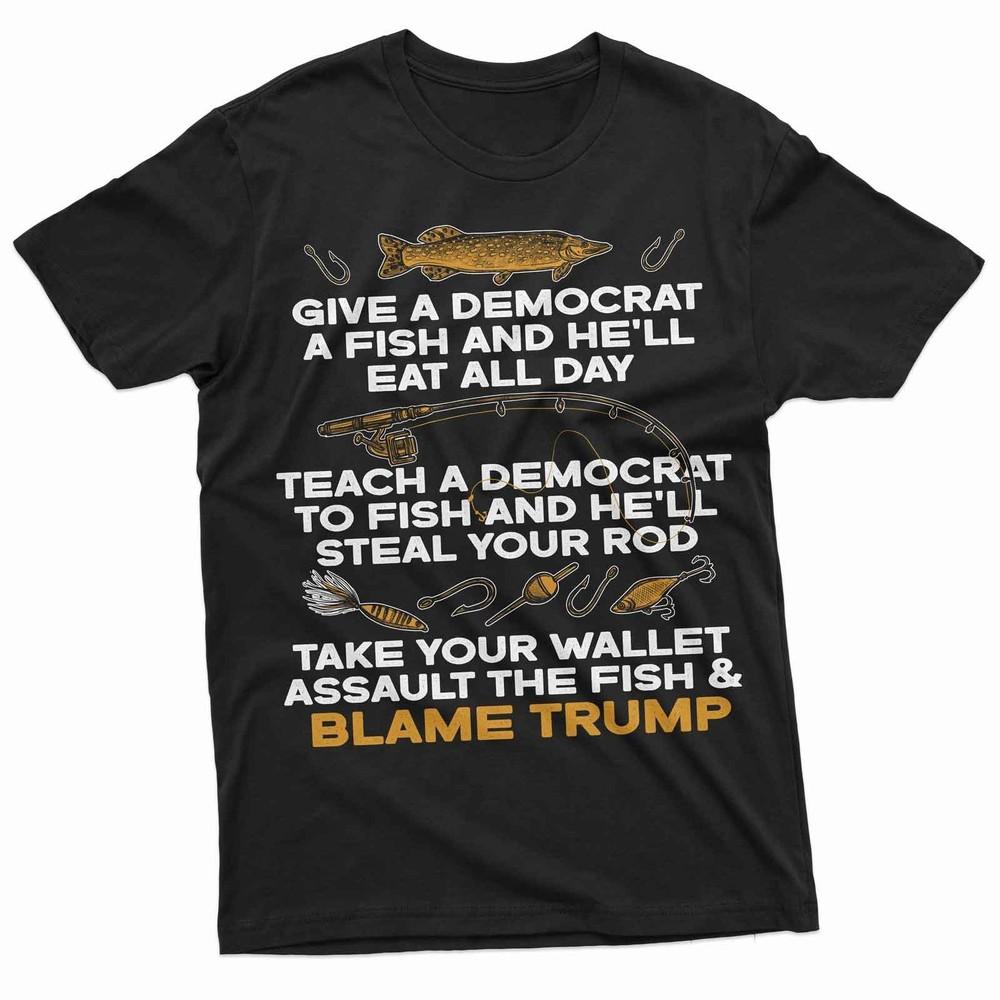 Funny Political Shirt Trump 2024 Tshirt Anti Democrat shirt Republican Shirt Unisex T-Shirt XXL