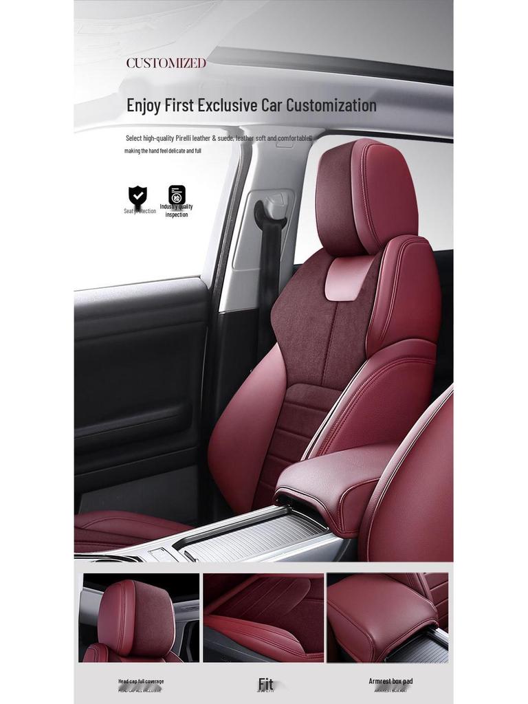 Huse de scaun personalizate din piele întoarsă pentru Land Rover Range Rover Evoque - Acoperire completă, 5 locuri