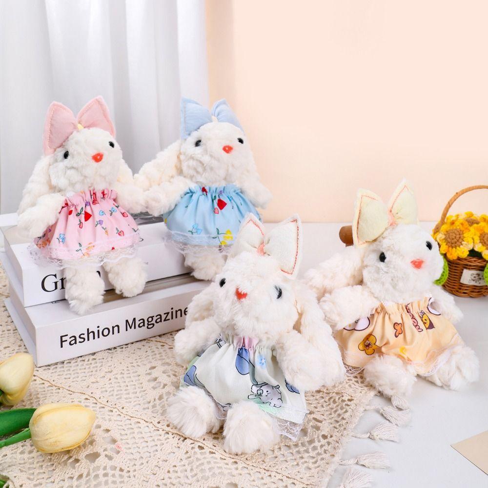 Plush Stuffed Drooping Ear Rabbit Pendant Rabbit Doll Bag Hanging Pendant  Bag Backpack Decor