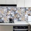 10 PCS PVC Tile Sticker Set Self Adhesive Removable Tile Waterproof Kitchen Bathroom Furniture Stairs Home Decor