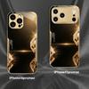 High-end Fashion black gold phone case for funda iphone for iphone 17 pro max cover glass for iPhone 17 16 15 14 13 12pm Pro Plu