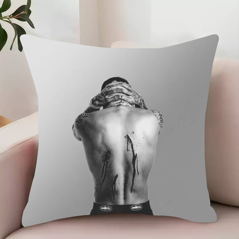 C-Capo Plaza Hustle Mixtape Vol. 2 Pillow Case Decor Protective Covers Comfortable soft for Sofa Living Room Home office 12x12Inch