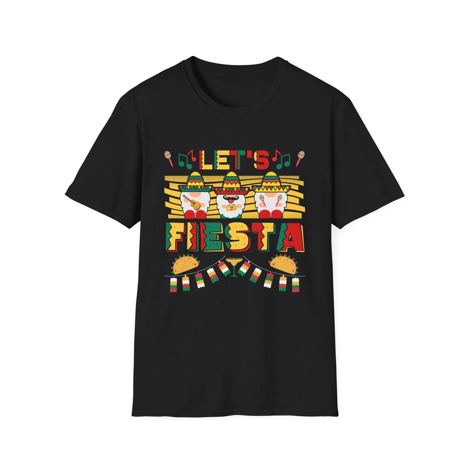 Fiesta Unisex Softstyle T-Shirt, Party Tee, Celebration Shirt, Birthday Gift, S