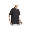Adidas Logo Solid Color Casual Short Sleeve Polo Shirt Men Tops Black JI9052