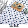 Japanese Ethnic Geometric Wave Print Cotton Linen Fabric for Sofa Cushions & Tablecloths