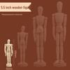 12-Inch Flexible Wooden Jointed Figure Model for Sketching and Painting