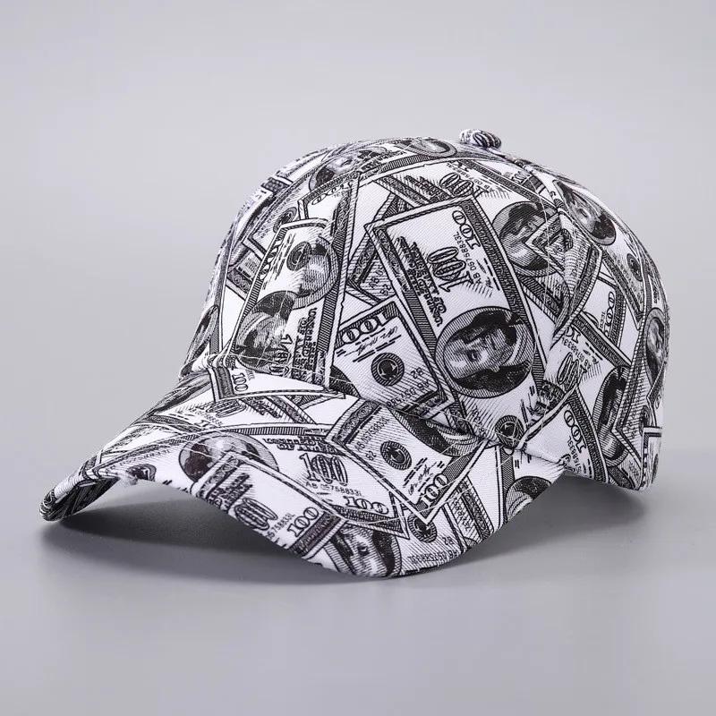 Spring and Summer Polyester Print Casquette Baseball Cap Adjustable Outdoor Snapback Hats for Men and Women 16