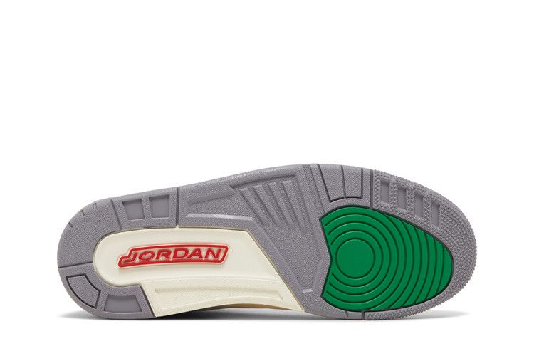 Women's Sneakers Nike Jordan 3 Retro Lucky Green (Women's) White/Lucky Green/Varsity Red/Cement Grey/Sail