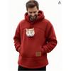 Winter Teddy Fleece Pet Pocket Hoodie Unisex Loose Thick Warm Coat Cats