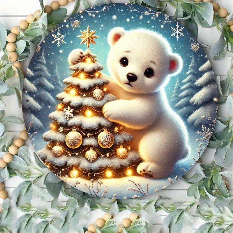 2D Flat Hanging Decorative Metal Sign Hand Painted Art