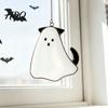 Indoor Outdoor Halloween Decor Hanging Pendant Colorful Sun Catcher for Wall Window Decoration Stained Glass Home Style Art Ornament And Party
