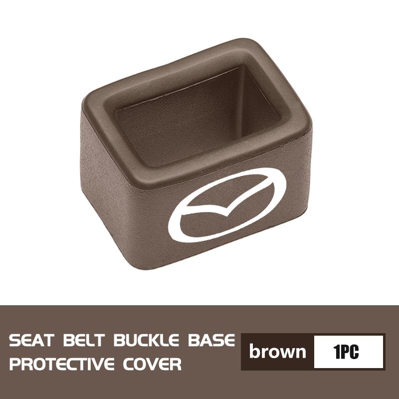 For Mazda Car Seat Belt Protection Cover Silicone Seatbelt Button Protector CX9 MX5 RX8 Axela Demio Atenza MS GJI GH BK MP dxy1
