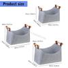 Spacious Gray Felt Woods Bag Durable Firewood Holder For Home And Camping Use 6XDE