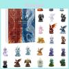 Water Fire Dragon Christmas Advent Calendar With Acrylic Flat Ornaments For Holiday Decor And Gift Giving