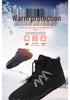 Men's Winter Non-slip Lace-up Cotton Snow Boots, Mid-top Sport Style, Couple's Edition.