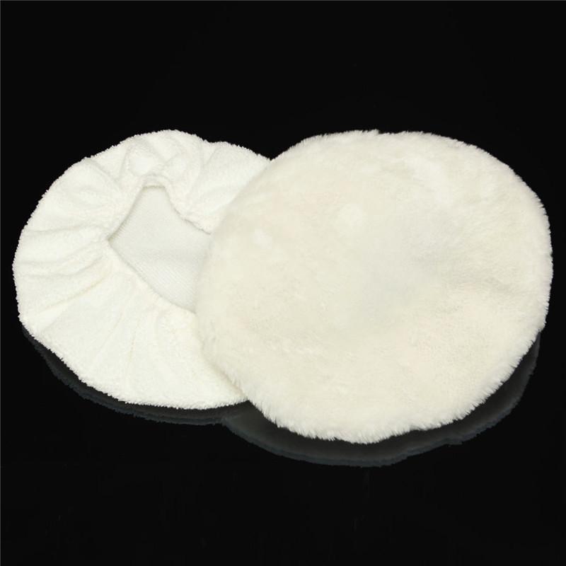 2Pcs/Set 23cm Diameter Polishing Bonnet Buffer Wool Polishing Pad Polishing Waxing Sleeve For 9inch/10inch Car Polisher