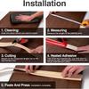 1PC 2/3metersX4cm Self-adhesive PVC Decorative Edge Strip Inner and Outer Corner Protection Strips, Used for Wall and Table