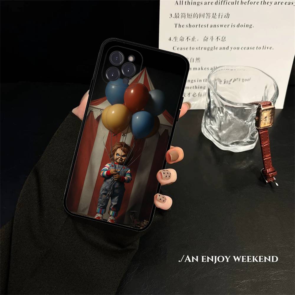 Horror Chucky Doll Phone Case For IPhone 14 Plus 13 Mini 11 16 15 17 Pro Max Protection Shockproof