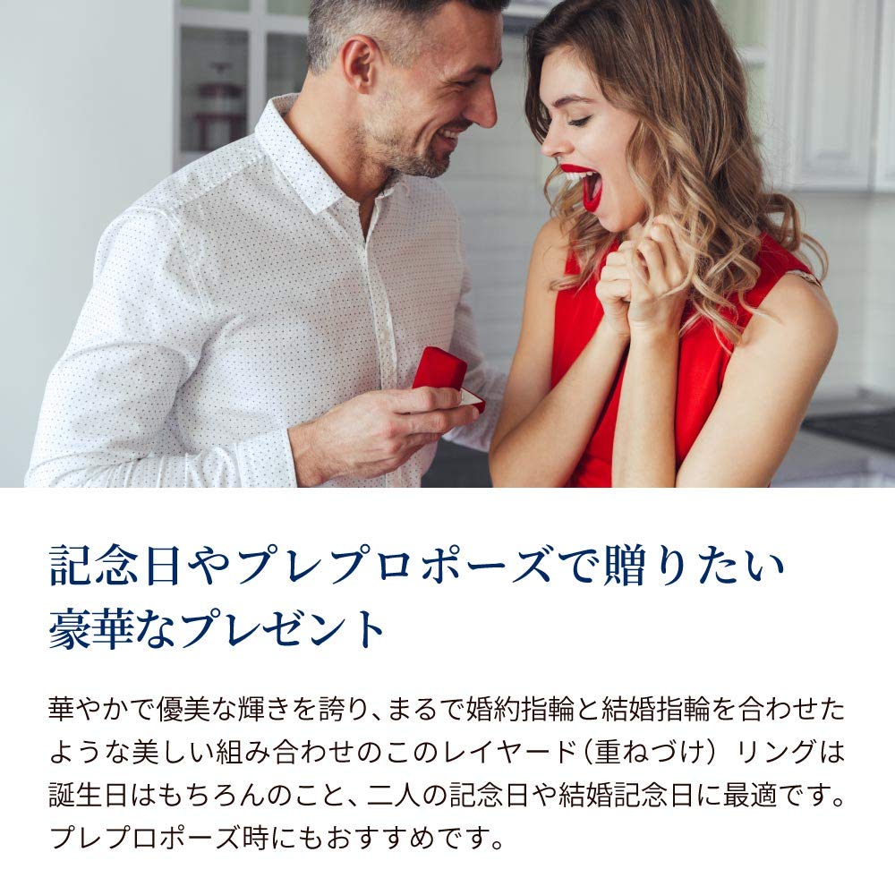 from New Ring Half Eternity Ring 2 Row Yellow Gold Engagement Ring Wedding Ring Present Women [Gift York] Women's