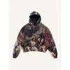 Mens Oversized Hooded Sweatshirt With 3D Digital Print Casual Streetwear Loose Fit Air Layer Fabric Fall Winter