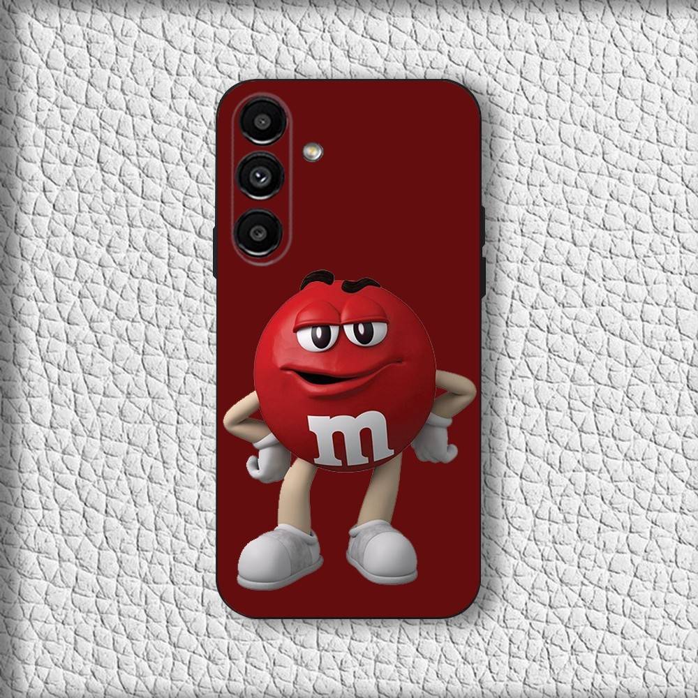 M-MS Chocolate Phone Case For Samsung Galaxy A20,A21s,A22,A31,A32,A52,A53,A72,73,A80 Soft Black Cover