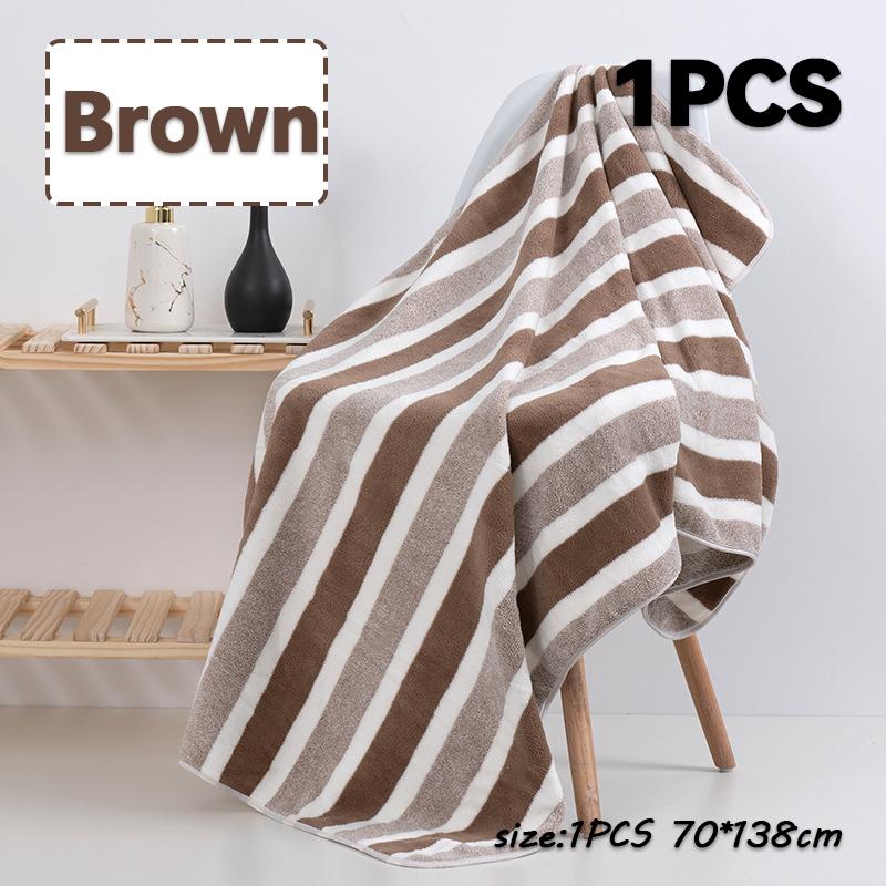New 70*138CM Coral Velvet Bath Towel Soft And Comfortable Beach Travel Bathrobes Sports SPA Bath Blanket Bathroom Supplies