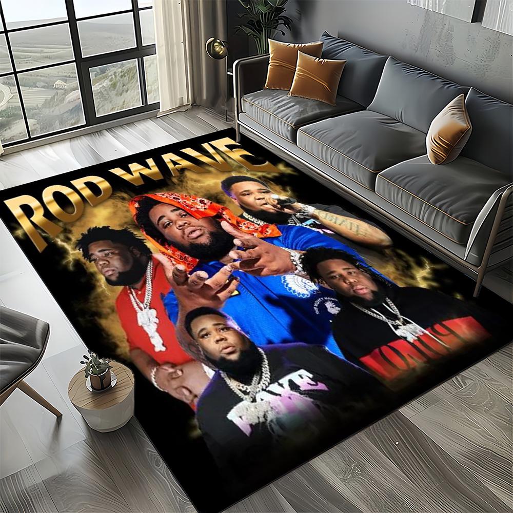 3D Printing Rod Wave Rapper Area Rug,Carpet Rug for Home Living Room Bedroom Sofa Doormat Decor,kids Play Non-slip Floor Mat
