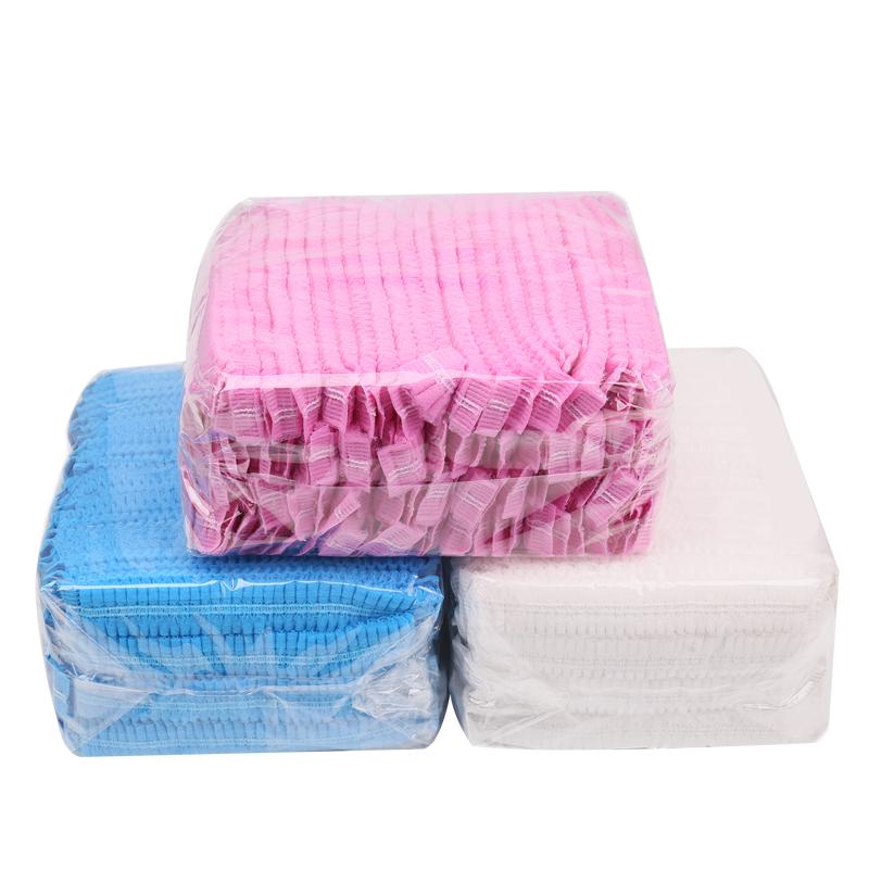 10pcs Non-woven Disposable Shower Caps Dust Hat Women Men Bath Caps For Spa Beauty Salon Bathroom Bonnets El Accessories