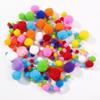 300pieces Craft Pom Poms Bundle Assorted Fuzzy Pompoms For DIY Fun Assorted Fuzzy Pompoms Balls