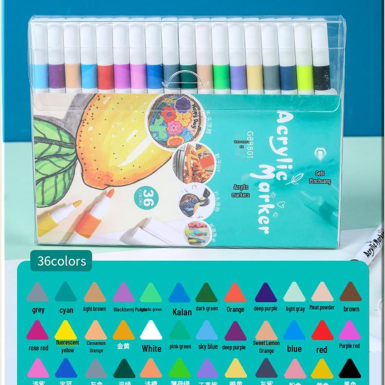 80-Color Water-Based Acrylic Markers for Kids' Graffiti and DIY Painting