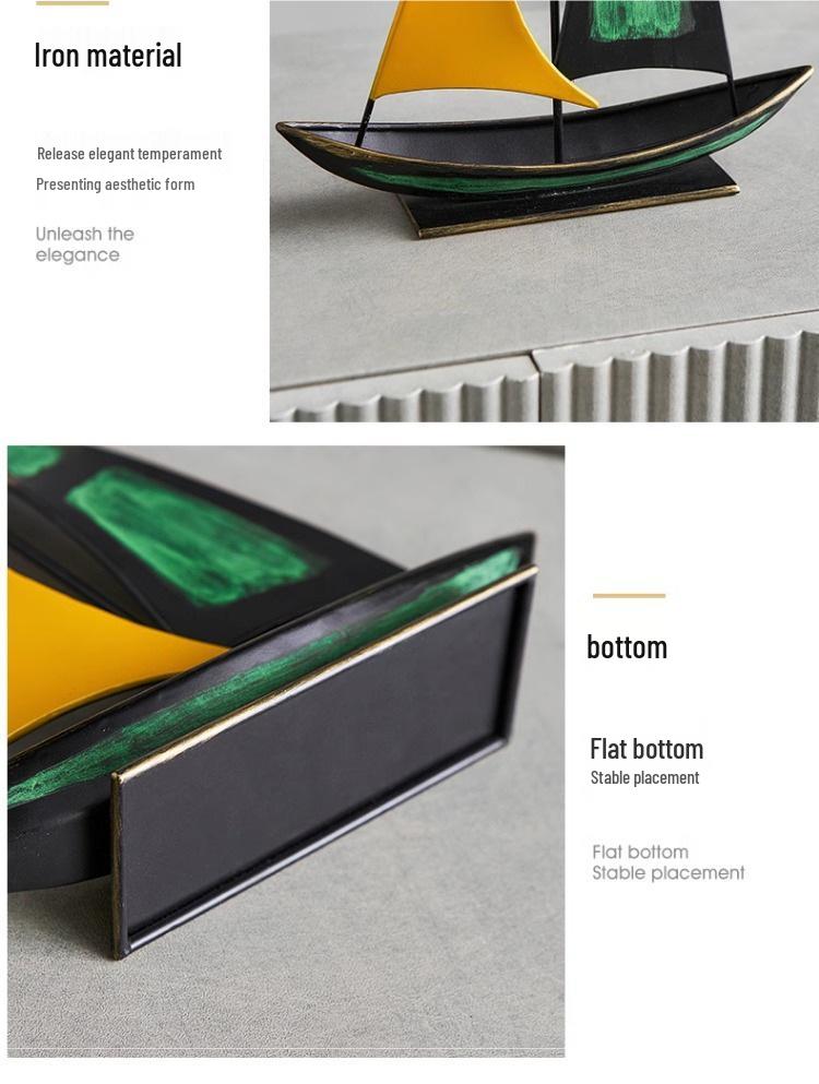 Smooth Sailing Sailboat Model: Luxury Decor for Living Room, TV Stand, or Office Table