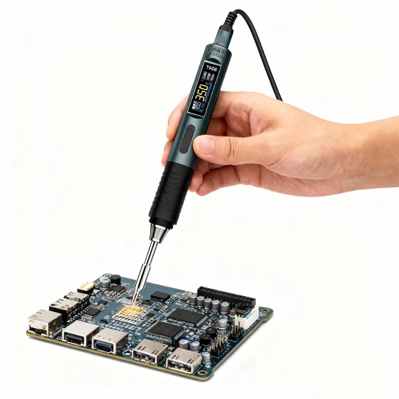 High Precise Temperature Control Soldering Iron LCD Screen Adjustable 18-140W Power for Professional Welding Repairs