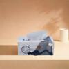 Desktop Decoration Mediterranean Style Tissue Storage Box Wooden Ocean Themed Paper Box Decorative Napkin Holder Home