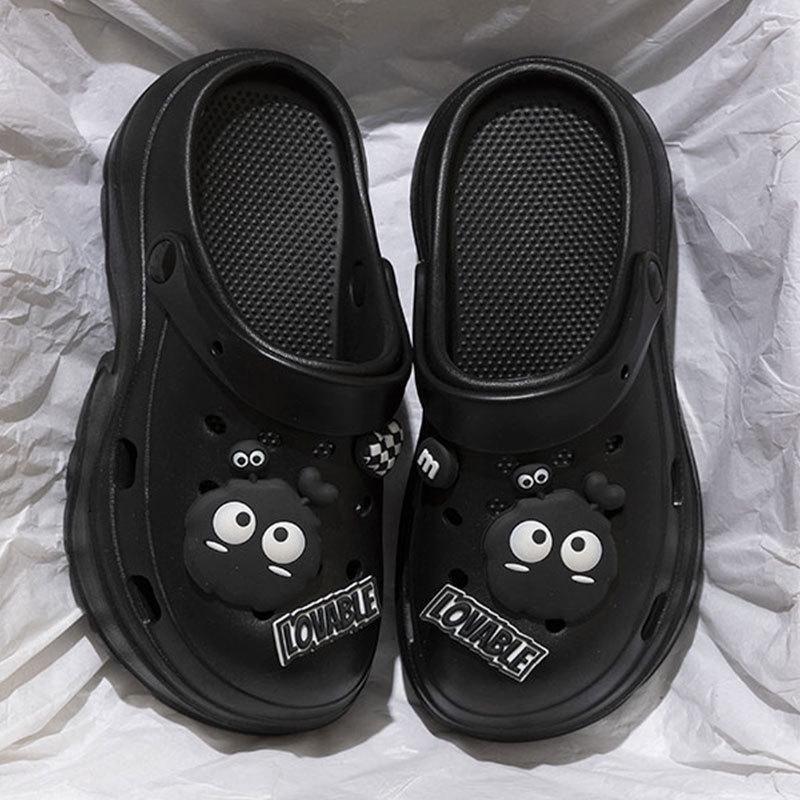 Women's Chunky Height-Boosting Odor-Resistant EVA Beach Sandals - Trendy Summer Baotou Slippers