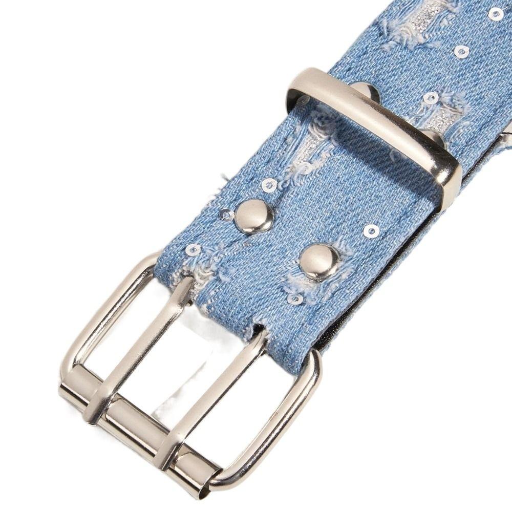 Versatile Retro Punk Star Belt Double-breasted Y2k Pin Buckle Belt Hip-hop Style Hollowed Out Belt Women Waist Accessories