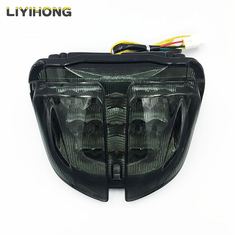 For Suzuki GSXR600 GSXR750 GSXR 600 750 2006 2007 K6 Chrome Rear Tail Light Brake Turn Signals Integrated Light Motorcycle Light