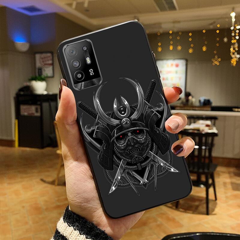 Samurai Phone Case for OPPO A54 A74 A94 A53S A9 A5 A15 A16 A91 A96 A76 Reno8 8Pro Reno2 Z