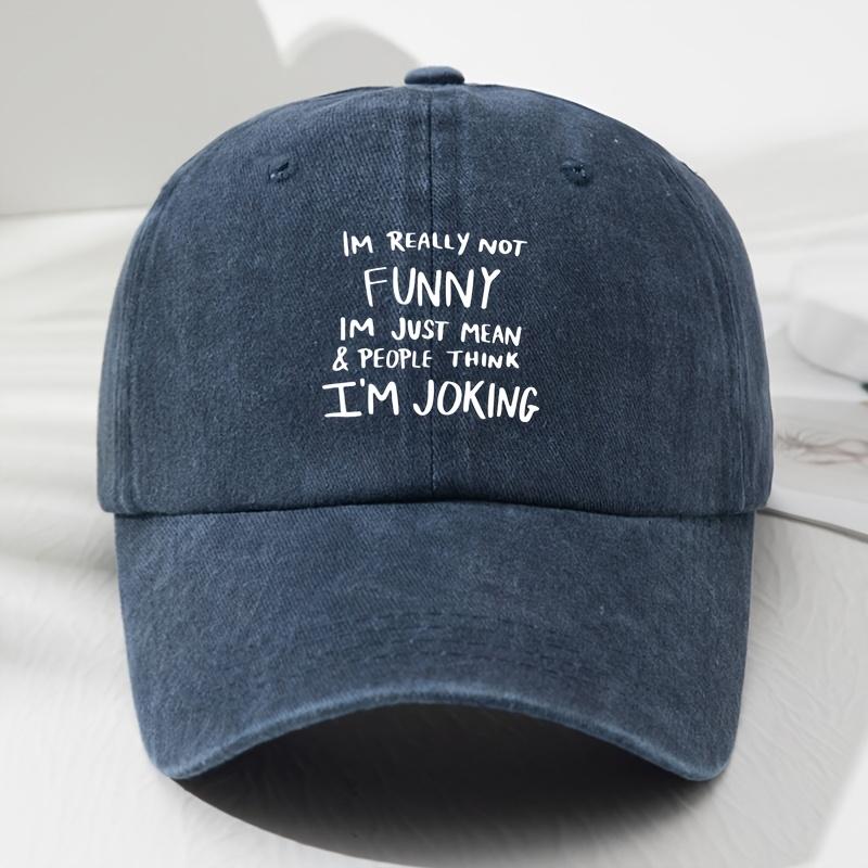 Unisex Adjustable SoftTop Baseball Cap with Im Really Not Funny Humorous Print  Lightweight Breathable
